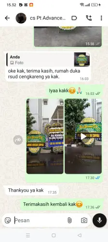 Testimonial Papan Bunga Pernikahan pamekasan