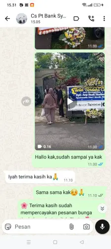 Testimonial Papan Bunga pamekasan
